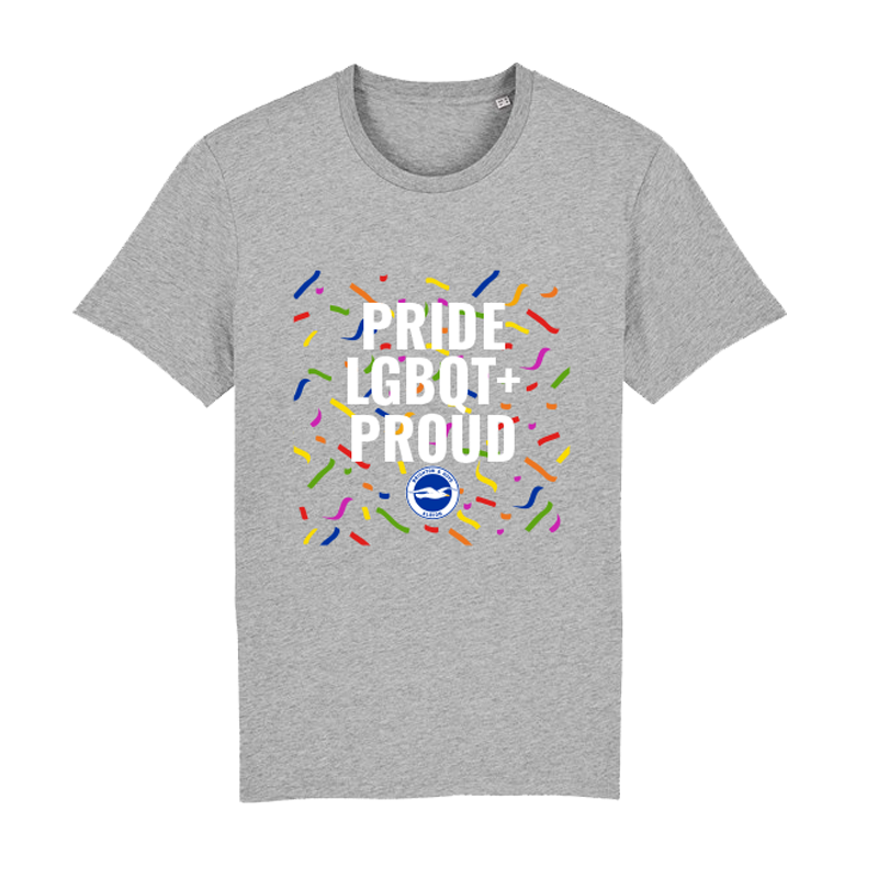 Pride Confetti Grey Tee