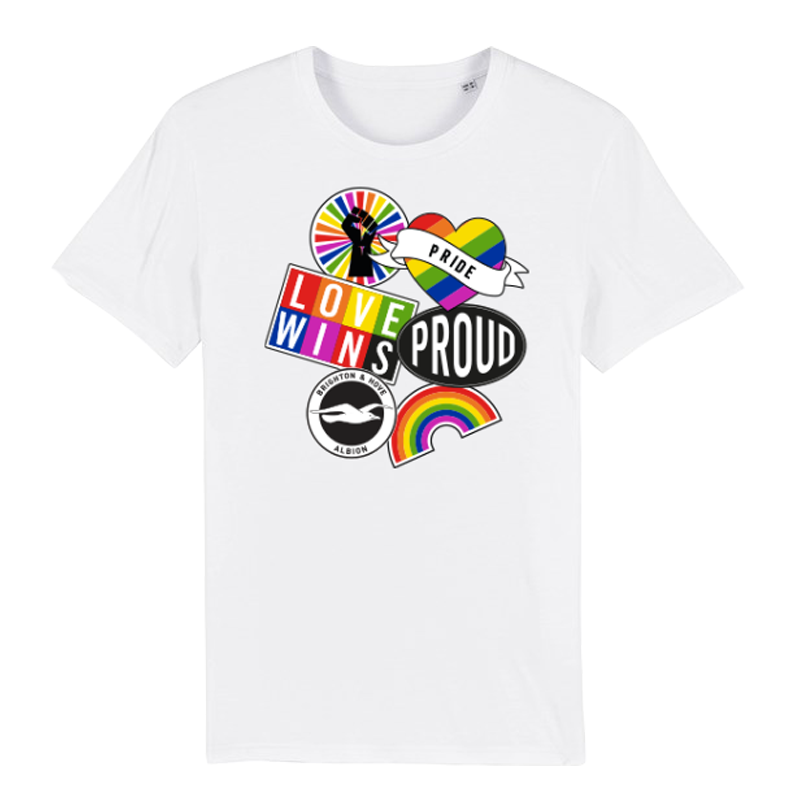 Pride Sticker White Tee