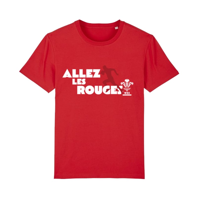 Welsh Rugby Union Allez Les Rouges Red T-Shirt