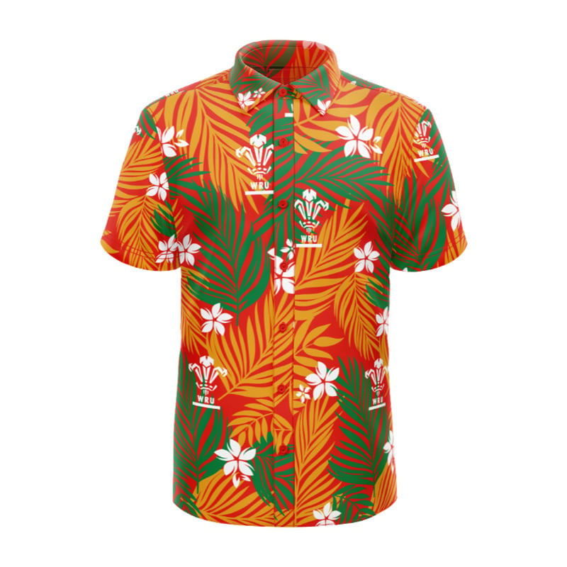 Welsh Rugby Union Hawaiian Shirt