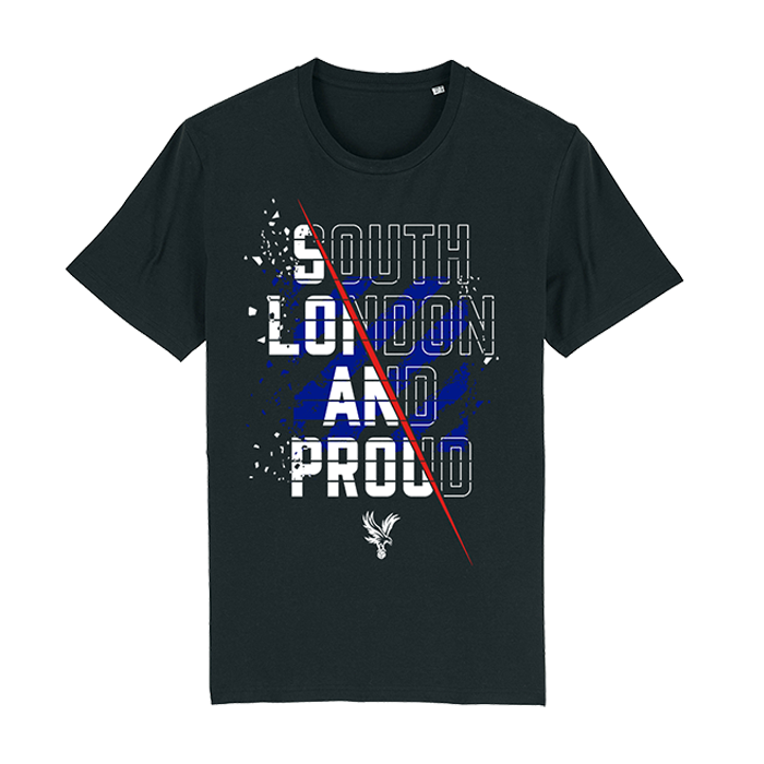 Crystal Palace South London & Proud Black T-Shirt