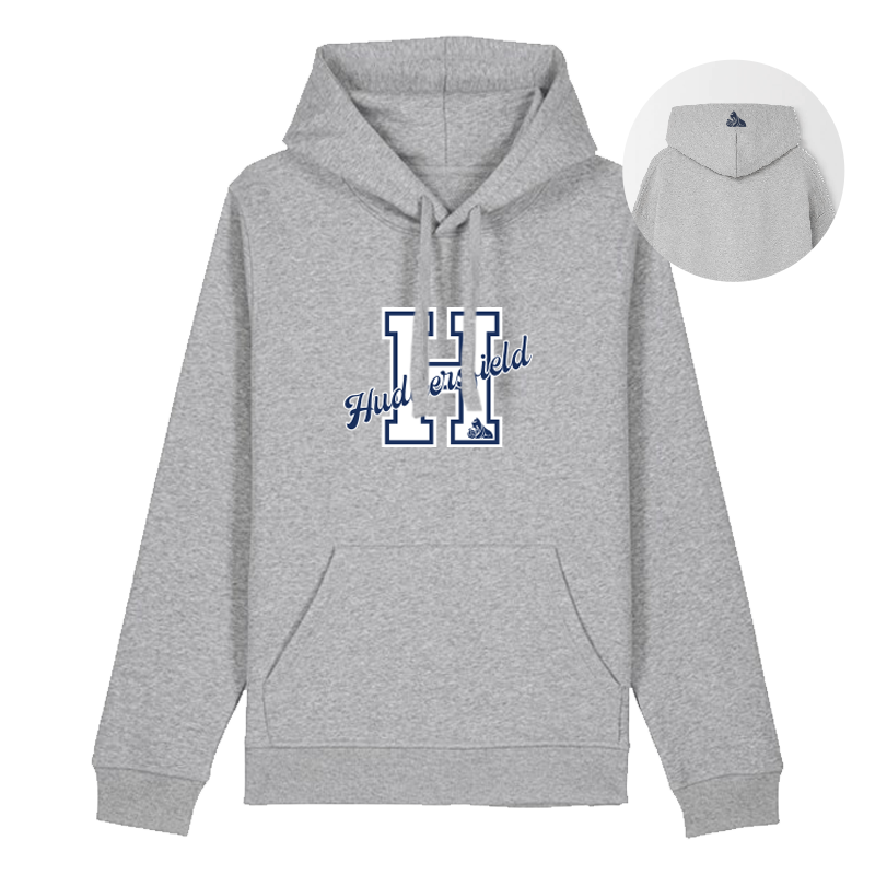 Hudds Varsity H Grey Hoodie bk