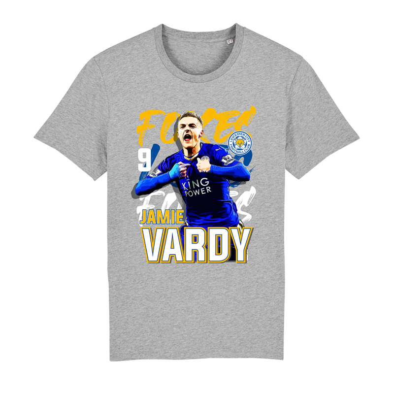 Leicester Vardy Grey Tee