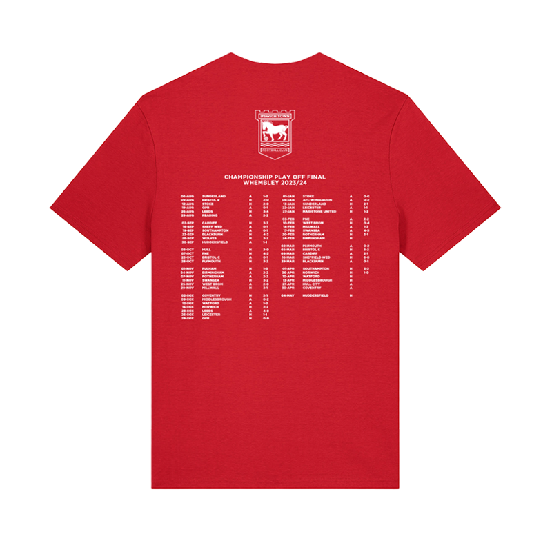 Table Ipswich Back Red Tee