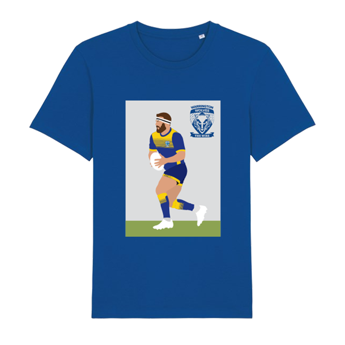 Warrington Wolves McGuire Blue T-Shirt